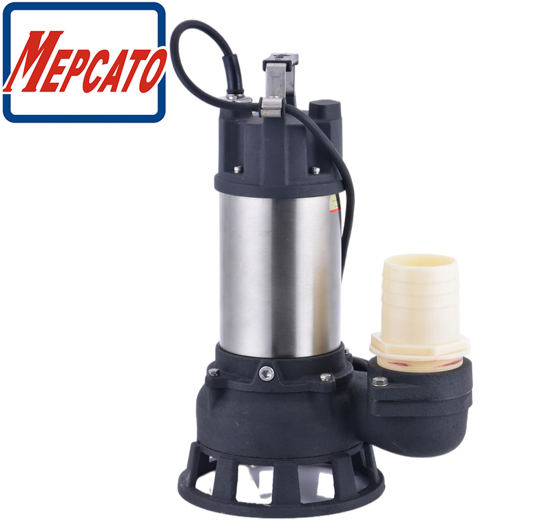 High Flow Cast Iron Construction Industrial Sewage Cutting Submersible Waste Water Drainage Pump with Cutter